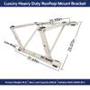 WeCooper Rooftop Mini Split Mounting Bracket 9000to24000BTU,Heavy Duty Adjustable Roof Bracket More Stability&Level for Ductless Minisplit AC Condenser Unit&Heat Pump,Support to 335LB Pure White view 3