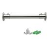 Closet Rod for Hanging Clothes, Cloakroom Round Closet Rod for Hanging Clothes, 17 21 25 29 33 37 41 45 49 53 61 inch Long Wardrobes Poles for Laundry Room/Cupboard, Rust Proof 304 Stainless Steel ( S view 1