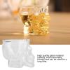 3PCS Skull Shot Glasses, 75ml Funny Skull Glass Wine Glass Crystal Skull Wine Glass Cup Skull Whiskey Glasses Old Fashioned Glasses view 3