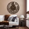 SIGNLEADER Metal Wall Clock Wall Art Decor, Victorian Silhouette Wall Sculpture Clock Silent Battery Operated Hangings Home Decoration for Living Room, Bedroom, Kitchen, Bathroom - 24" Bronze view 1