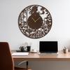 SIGNLEADER Metal Wall Clock Wall Art Decor, Victorian Silhouette Wall Sculpture Clock Silent Battery Operated Hangings Home Decoration for Living Room, Bedroom, Kitchen, Bathroom - 24" Bronze view 3