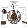 SIGNLEADER Metal Wall Clock Wall Art Decor, Victorian Silhouette Wall Sculpture Clock Silent Battery Operated Hangings Home Decoration for Living Room, Bedroom, Kitchen, Bathroom - 24" Bronze view 4