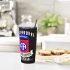 ARESU 82nd Airborne Division Paratrooper Army Veteran 20oz Insulated Coffee Mug With Lid Stainless Steel Double Wall Vacuum Travel Tumbler Thermal Cup With Straw view 2