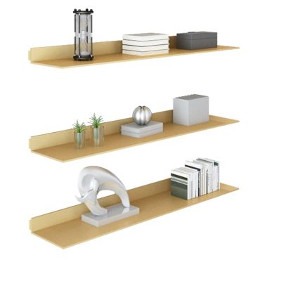 EMYJAY Floating Wall Shelves, Linear Metal Wall Shelf Modern Picture Shelf Decoration Photo Frame Storage Display for Storage Bedroom Living Room (Color : Gold, Size : 90x20x7.5cm)