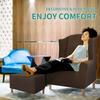 YEMYHOM Ottoman Cover Latest Jacquard Design High Stretch Folding Storage Footstool Protector Rectangle Removable Slipcover (Ottoman Medium, Dark Coffee) view 2