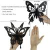 Artilady Butterfly Crystal Shelf - Floating Corner Shelves for Wall, Bedroom Crystal Display Shelf Boho Cute Bathroom Kitchen Office Living Room Aesthetic Witchy Decor Gift Women (2 PCS) view 2
