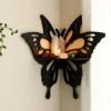 Artilady Butterfly Crystal Shelf - Floating Corner Shelves for Wall, Bedroom Crystal Display Shelf Boho Cute Bathroom Kitchen Office Living Room Aesthetic Witchy Decor Gift Women (2 PCS) view 3