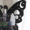 Artilady Butterfly Crystal Shelf - Floating Corner Shelves for Wall, Bedroom Crystal Display Shelf Boho Cute Bathroom Kitchen Office Living Room Aesthetic Witchy Decor Gift Women (2 PCS) view 4