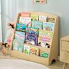 TOETOL 5-Tier Kids Bookshelf - Toddler Book Display Shelves for Classrooms, Playrooms, and Nursery - Wooden Children Book Rack (Natural) view 3