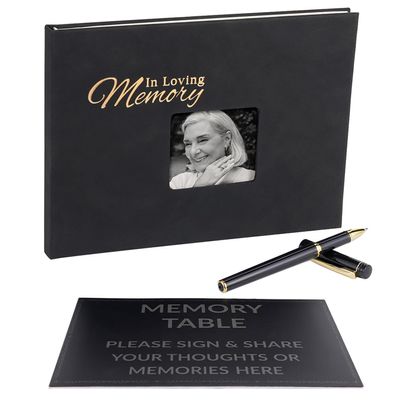 Funeral Guest Book For Memorial Service ,Funeral Sign In Book for guests,Hardcover Funeral Guest Books Celebration of Life,In Loving Memory Guest Sign In Book for Funeral,Total 94 pages for 70 Guests