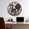 SIGNLEADER Metal Wall Clock Wall Art Decor, Musical Notes Wall Sculpture Clock Silent Battery Operated Hangings Home Decoration for Living Room, Bedroom, Kitchen, Bathroom - 30" Bronze view 3