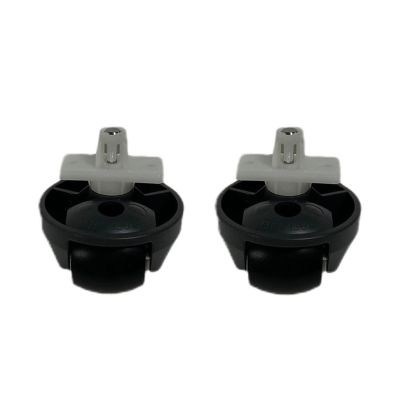 RAYPUR Original Universal Wheels, Walking Wheels, Control Wheels.Compatible for Roborock Q7 /S7 MaxV Ultra /Q7 Max /S7 Pro Ultra S7 Max Ultra S8 Q Revo (Size : Black-2 Pieces)