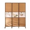 3/4/5 Panel Room Partition Screen, Freestanding Room Screen Divider, Suitable for Farmhouse/Restaurant/teahouse Privacy Divider Protection (Size : W50xH170/3panels) view 1