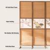 3/4/5 Panel Room Partition Screen, Freestanding Room Screen Divider, Suitable for Farmhouse/Restaurant/teahouse Privacy Divider Protection (Size : W50xH170/3panels) view 3