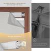 Boolegon No Drill Cordless Roman Shades for Windows, No Fray Blackout Roman Blinds No Tools, Easy Install for Indoor Windows,Living Room,Bathroom, Bedroom, Light Gray 29" W x 64" H view 3