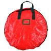 Kuuleyn Christmas Wreath Storage Bag PE Red Round Christmas Wreath Storage Container Christmas Items for Home Party Office view 1