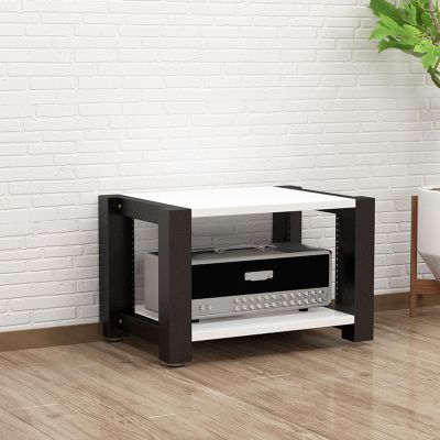 2/3/4/5-Tier Audio/Video Component Cabinet Media Stand CD Player Stand Stereo Equipment Storage Rack with Height Adjustable Wooden Shelf for Home/Office/Theater (Color : D, Size : 2-Tier)