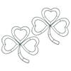 Alipis Shamrock Shaped Wire Wreath Frame, 2Pcs St. Patricks Day Decoration Metal Wire Wreath Form DIY Flower Crafts for St. Patricks Day Home Wall Door Decorations 31cm view 1