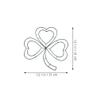 Alipis Shamrock Shaped Wire Wreath Frame, 2Pcs St. Patricks Day Decoration Metal Wire Wreath Form DIY Flower Crafts for St. Patricks Day Home Wall Door Decorations 31cm view 2