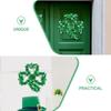 Alipis Shamrock Shaped Wire Wreath Frame, 2Pcs St. Patricks Day Decoration Metal Wire Wreath Form DIY Flower Crafts for St. Patricks Day Home Wall Door Decorations 31cm view 4