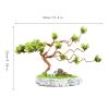Artificial Bonsai Tree Small Artificial Bonsai Tree Fake Plant Potted Pine Bonsai Plant Faux Bonsai for Windowsill Yard Desktop Display9 Inches Artificial Plants Indoor Fake Plants Bonsai Tree view 2
