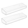Zerodeko 1set Acrylic Floating Shelves for Bathroom and Kitchen Storage Clear Wall-mounted Organizer for Shampoo Spices and Essentials for Clutter Space view 2