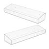 Zerodeko 1set Acrylic Floating Shelves for Bathroom and Kitchen Storage Clear Wall-mounted Organizer for Shampoo Spices and Essentials for Clutter Space view 3