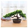 Artificial Bonsai Tree Artificial Bonsai Pine Tree, 7 Inch Faux Potted Plant Desk Display Fake Tree Pot Ornaments, Cedar Bonsai Plant for Home, Office Decoration Artificial Plants Indoor Fake Plants B view 2
