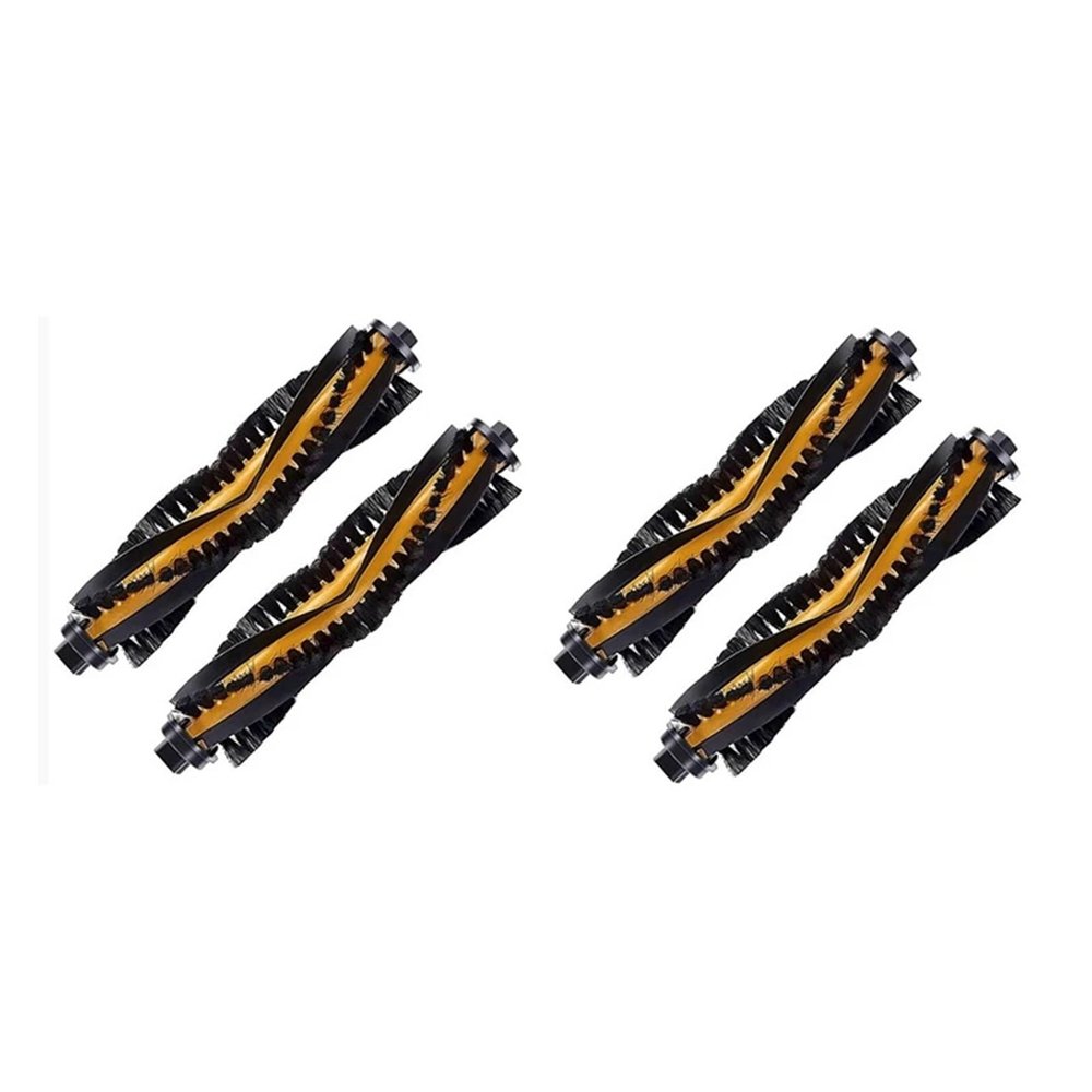 TELoni Vacuum Cleaner 4Pcs Rolling Main Brushes Replacement Accessory Parts. Compatible for ECOVACS DEEBOT N79, N79S, DN622, DN620, 500, Robotic Vacuum Cleaner, jitao0