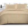 1001 TC New Egyptian Cotton 4 PC Sheet Set Stripe & US Twin, Beige_RV King view 3