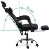 Computer Chair, Office Chair Gaming Chair Desk Chair Office Recliner Chair Executive High Back Chair Computer Work Chair Backrest Leaning Function Ergonomic with Footrest Computer Chair Home Office D view 3