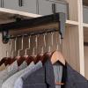 Top-mounted telescopic clothes hanger, Extendable Clothes Hanger, Upgraded dual guide rails, Divider bead design, Load 25kg(20in/510mm) view 1