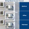 Nouscan 3" 9Ft Mini Split Line Set Cover with Flexible Duct, Upgrade PP Decorative Minisplit Lineset Cover Kit, Paintable for Mini Split, Air Conditioner, Central AC, HVAC and Heat Pumps, White view 3