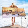 AMAZWI Dog Catching Pheasant Bath Towels, Quick Dry Absorbent Lightweight Towel Beach Towel Sports Towel for for Women & Men view 1