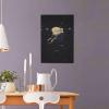 Abstract Galaxy Planet Star Spaceman Canvas Poster Wall Art Decoration for living room, bedroom, den, office, coffee shop, home decor.(Framed20*30in) view 4