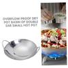 BESPORTBLE 2pcs Stainless Steel Stir-fry Pans Removable Handle Cookware Korean Pot Ramen Pot Easy Clean Kitchen Cooking Tool view 4