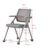 10 Pack Ergonomic Mesh Rolling Conference Room Chairs, Stackable Conference Room Chairs with Wheels and Arms for Meeting, Training & Home Office view 3