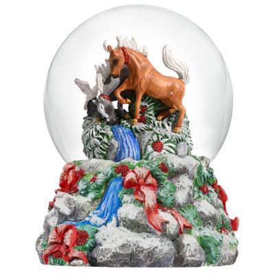 Breyer Horses 2024 Holiday Collection | Winter Woodland - Musical Snow Globe