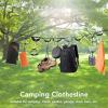 Nachukan Camping Clotheslines, Portable Travel Laundry Lines, Outdoor Drying Ropes - Multifunctional Nylon Clothes Line for Camping, Garden, Garage, Heavy Duty view 3