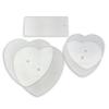 CAKESAFE  Heart Shaped Bare Necessities Kit - 2-6.5 and 8.5" Clear  Acrylic Disks  Perfect Icing Tool to Smooth the Buttercream on Your Cakes view 1