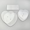 CAKESAFE  Heart Shaped Bare Necessities Kit - 2-6.5 and 8.5" Clear  Acrylic Disks  Perfect Icing Tool to Smooth the Buttercream on Your Cakes view 2