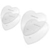 CAKESAFE  Heart Shaped Bare Necessities Kit - 2-6.5 and 8.5" Clear  Acrylic Disks  Perfect Icing Tool to Smooth the Buttercream on Your Cakes view 3