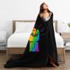 LGBT Gay Lesbian Pride Blanket Throw Bedding for All Seasons Bed Blankets Full Size Sofa Sofa Throw Blanket for Sofa Bed Cinema view 2