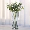 Italy Decor Glass vase Creative Glass Smile face Glass Bud Flower pots Flower vases Scandinavian vases face vase (Grey, S: 12 * 11.5 * 23.5CM) view 3