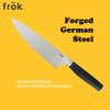 Frok 6 Piece German Steel Knife Set W/Magnetic Block - Black view 4