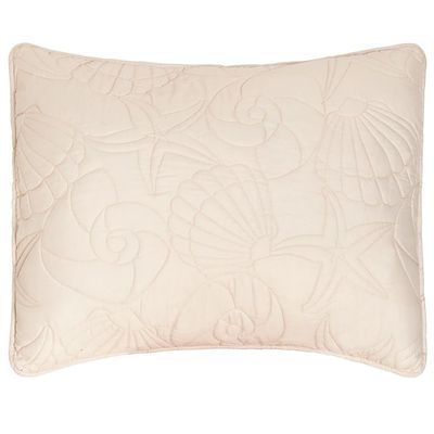 Quilted Shell Bedspread Ensembles - Standard Sham Taupe