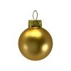 1.3 Inch Gold Shiny and Matte Glass Christmas Ball Hanging Ornaments 16 Piece Set view 2