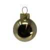1.3 Inch Gold Shiny and Matte Glass Christmas Ball Hanging Ornaments 16 Piece Set view 3