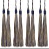 DCOPRO Imperial Collection Double Tassel Curtain and Drapery Tieback/Holdback 4" Tassel (10cm) 26" Spread (66cm) # ICT Nautical Gold #1152 (Light Gold Yellow Gold Navy Blue) Set of 4 view 1