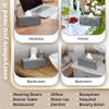 2 Pack Decorative Tissue Box Holder - Modern Felt Tissue Box Cover - Rectangle - Medium Size - Taupe view 3